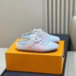 1AK5BB L.V Sneakerina Open Back Gray Textile - 1AK5EK 2 1AK5BB L.V Sneakerina Open Back Gray Textile