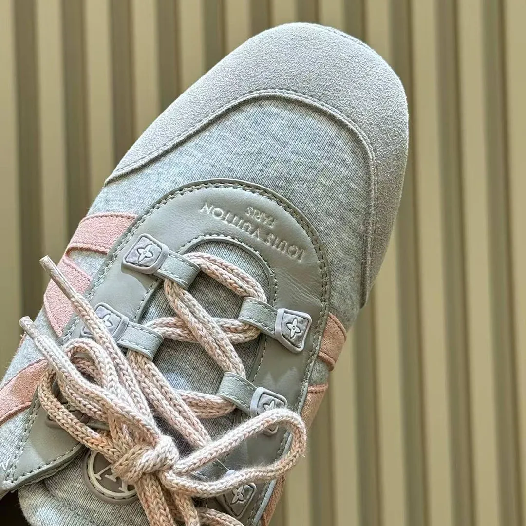 1AK5BB L.V Sneakerina Open Back Gray Textile