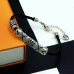 M4689E Drift Leather Bracelet Leather Silver-toned Hardware - M03337 1 M4689E Drift Leather Bracelet Leather Silver-toned Hardware