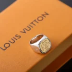 M1899M Signet Ring Palladium and Gold-toned Metal - M04079 1 M1899M Signet Ring Palladium and Gold-toned Metal