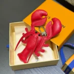 M03134 L.V Lobster Bag Charm Red Leather - M4739U 1 M03134 L.V Lobster Bag Charm Red Leather