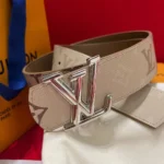 M4767U L.V Dimension Monogram Surplus 40mm Reversible Belt Beige Brown - M4739U 2 M4767U L.V Dimension Monogram Surplus 40mm Reversible Belt Beige Brown